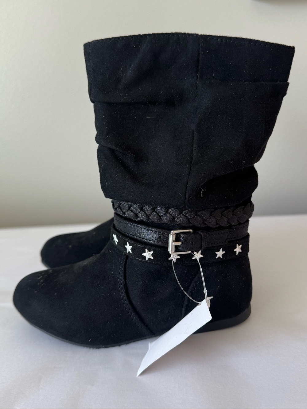 NWT Jumping Beans Size 9 Toddler Girls Black Cowgirl Cowboy Boots